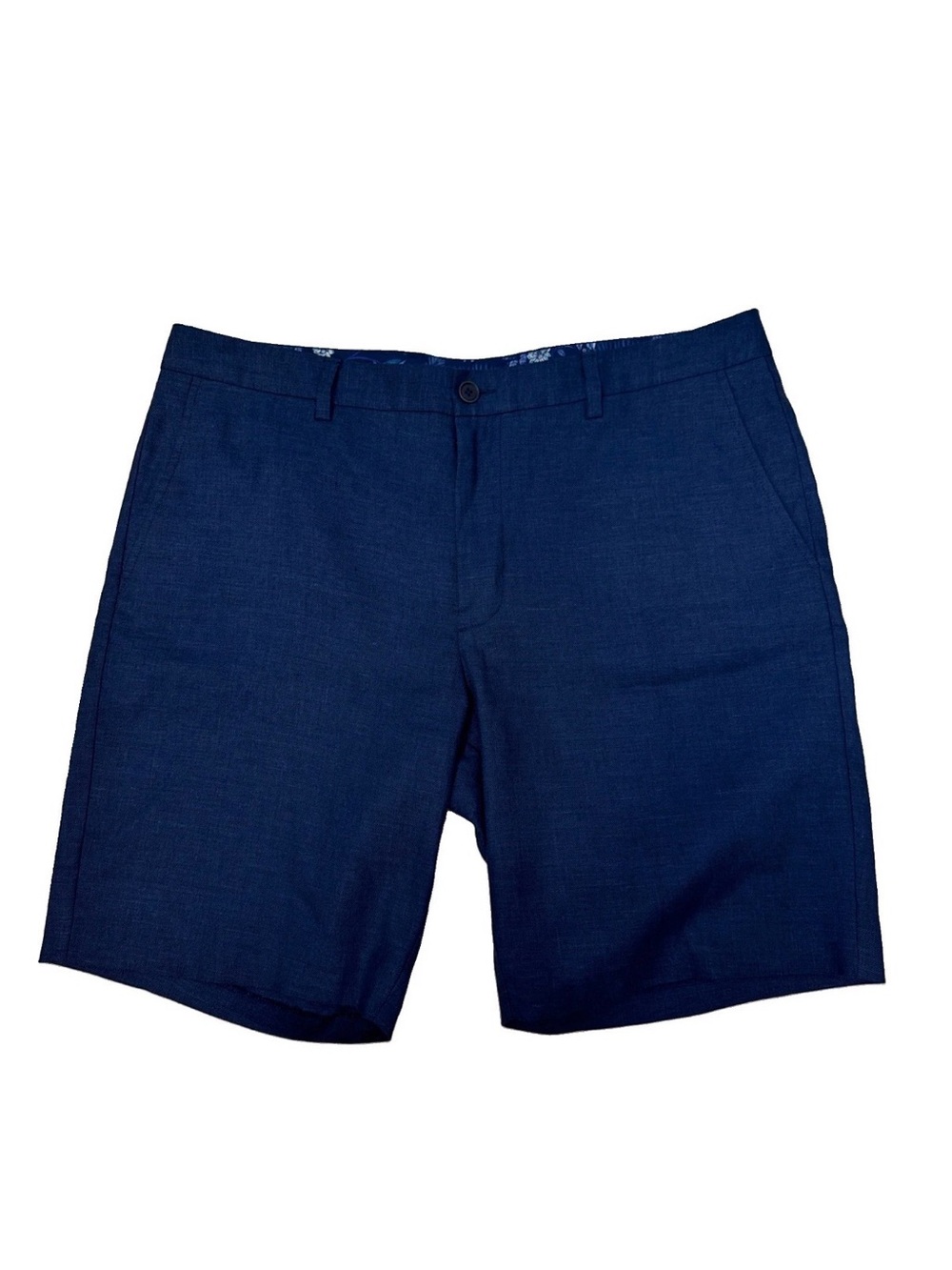 Tommy Bahama Mens Shorts 38 10” Inseam Navy Blue Linen Blend Beach Tropical NWOT